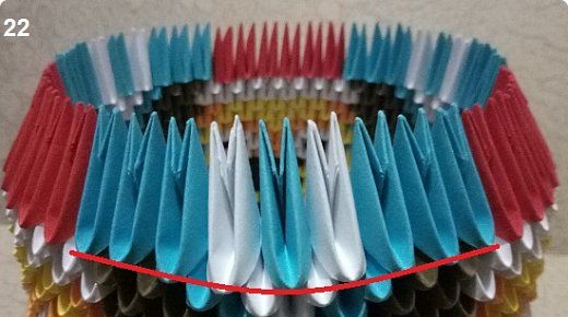 chien en origami modulaire