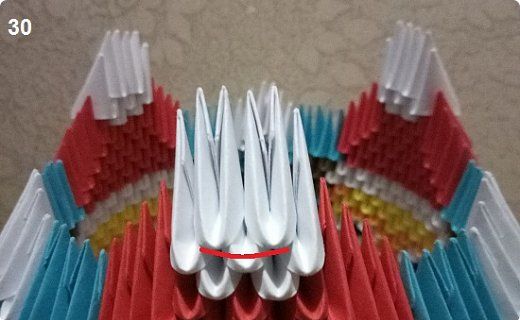 chien en origami modulaire