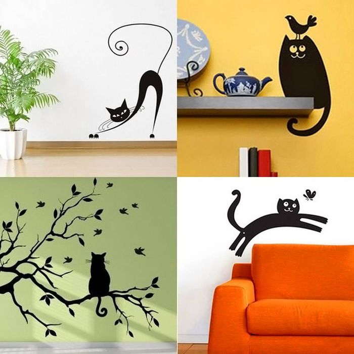 Pochoir chat pour décoration