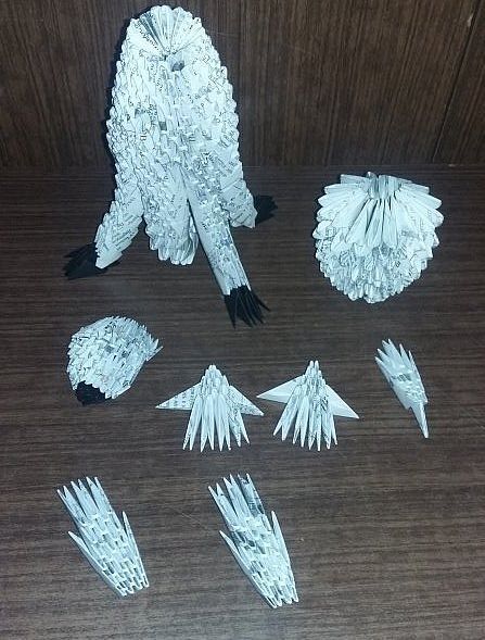 MK Artemon en technique d'origami modulaire