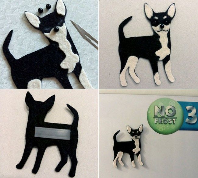 Artisanat en feutrine pour chiens