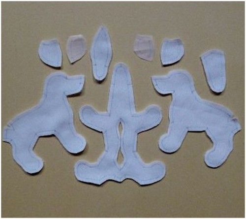 Artisanat en feutrine pour chiens