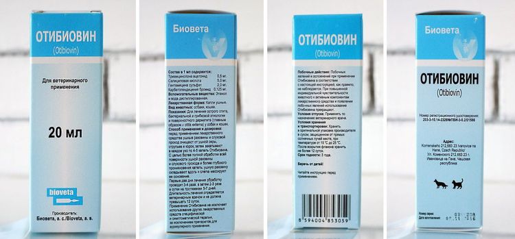 Otibiovin - gouttes pour chiens