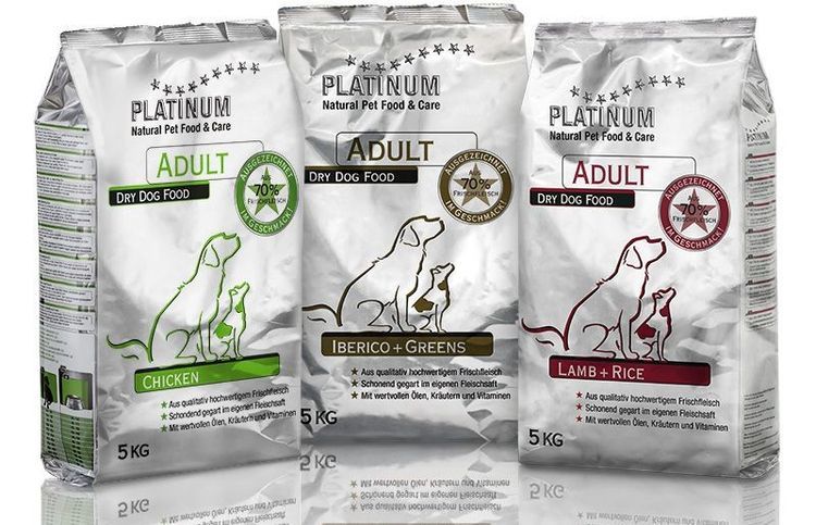 Aliment pour chiens Platinum