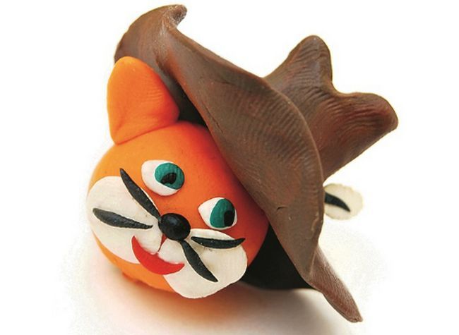 Le Chat Botté MK en pâte à modeler