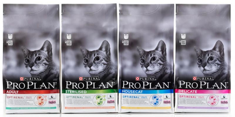 Purina Pro Plan est un aliment pour chats de haute qualité et coûteux.