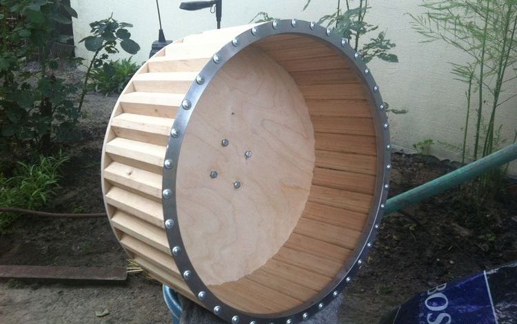 Roue d'exercice pour chat à faire soi-même