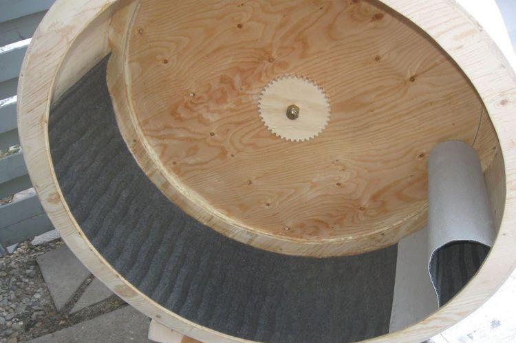 Roue d'exercice pour chat à faire soi-même