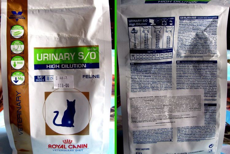 Aliment pour chats Royal Canin Urinary S/O High Dilution UHD 34 pour la lithiase urinaire