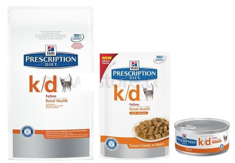 Aliment pour chats Hill's Prescription Diet Feline k/d pour la lithiase urinaire