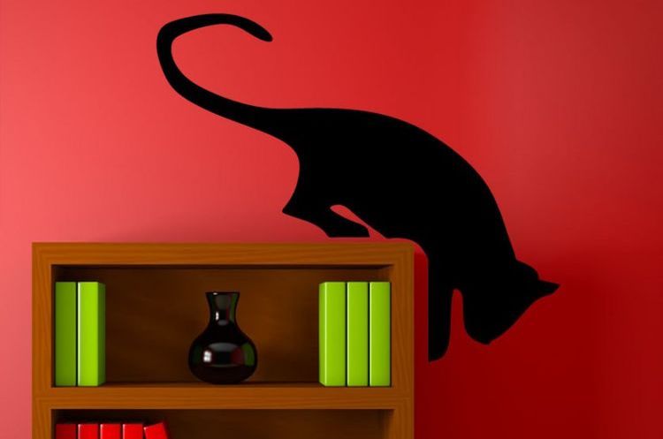 Silhouette de chat à découper