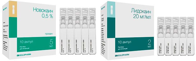 Lidocaïne et novocaïne