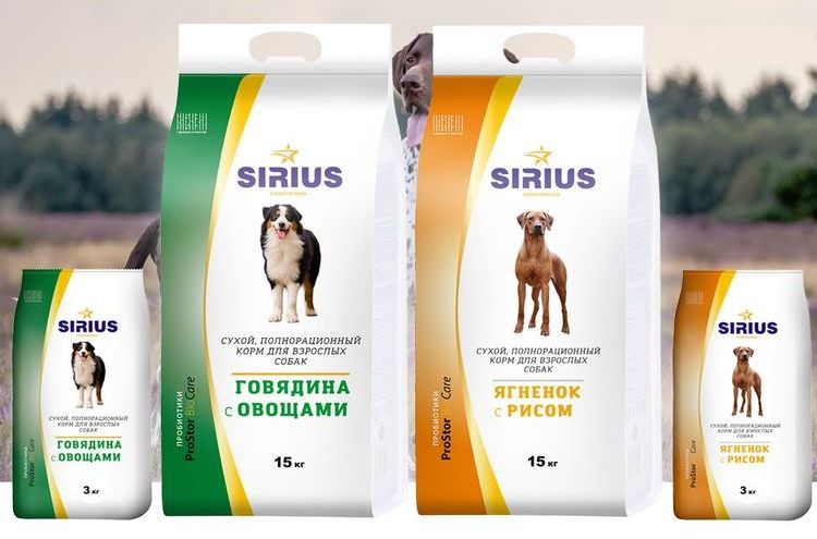 Nourriture pour chiens Sirius