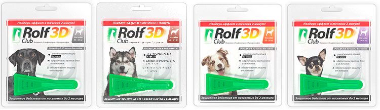 Gouttes 3D Rolf Club pour chiens