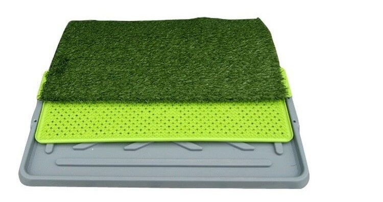 Toilettes pour chiens avec gazon