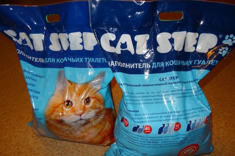 Litière en gel de silice Cat Step