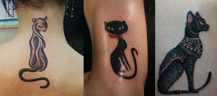 croquis de tatouage de chat