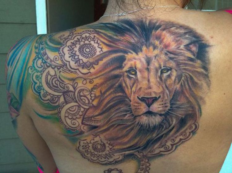 tatouage de lion