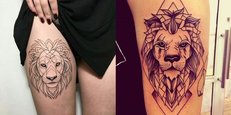 tatouage de lion