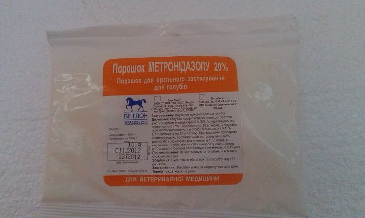 Métronidazole pour animaux