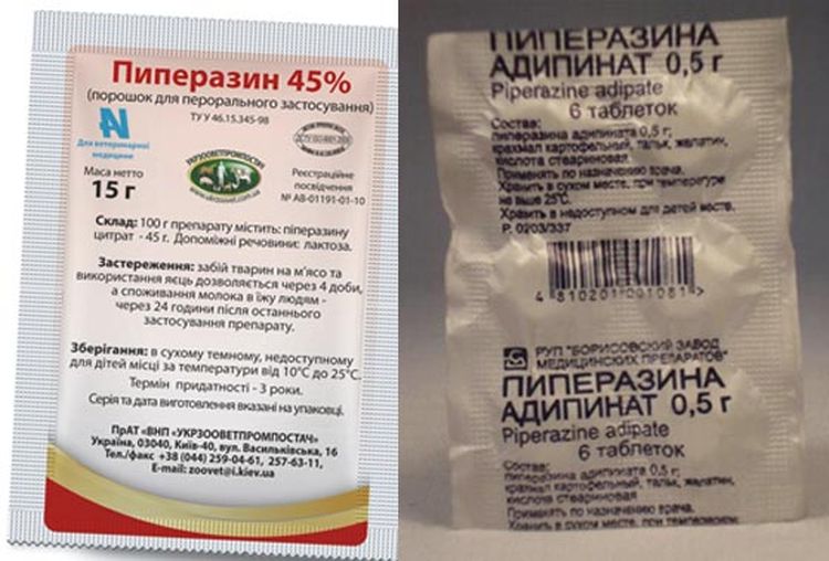 Pipérazine pour chats