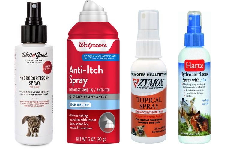 sprays d'hydrocortisone