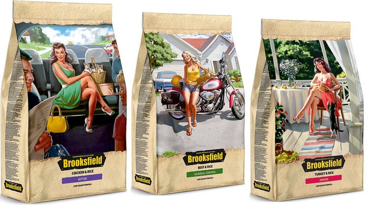 Gamme d'aliments pour chats Brooksfield
