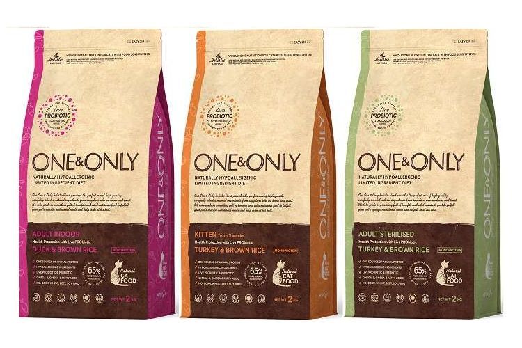 Gamme d'aliments pour chats One&Only