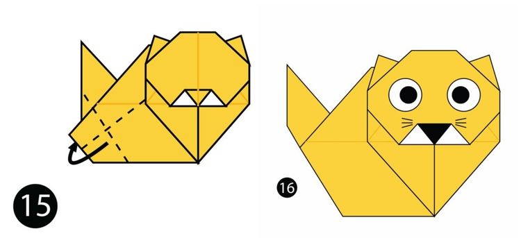 Comment faire un chat en origami