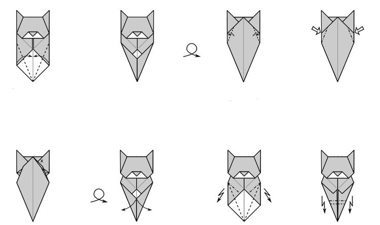 Marque-page chat en origami