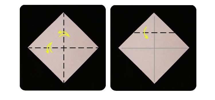 Un chat en origami tout simple