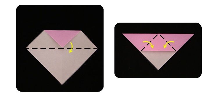 Un chat en origami tout simple