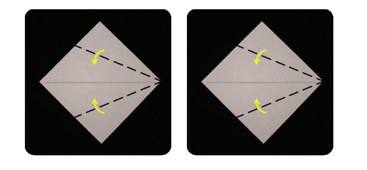 Un chat en origami tout simple