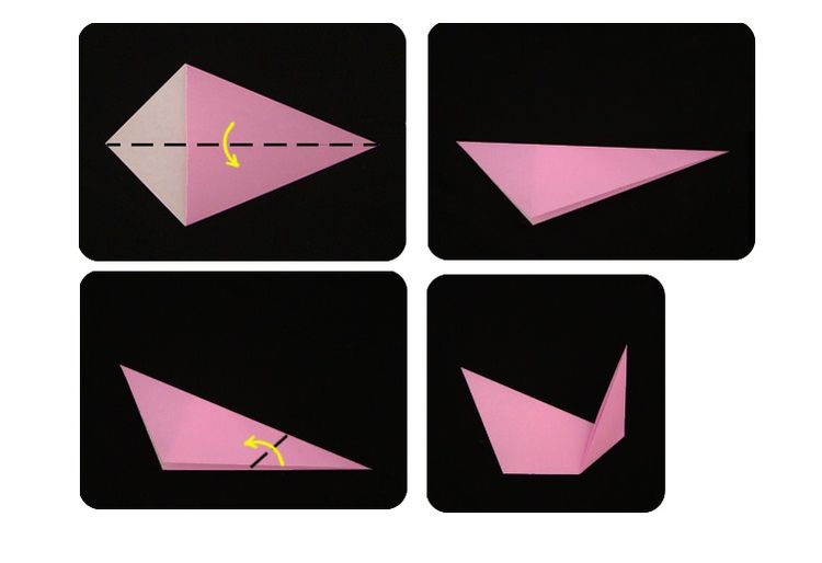 Un chat en origami tout simple