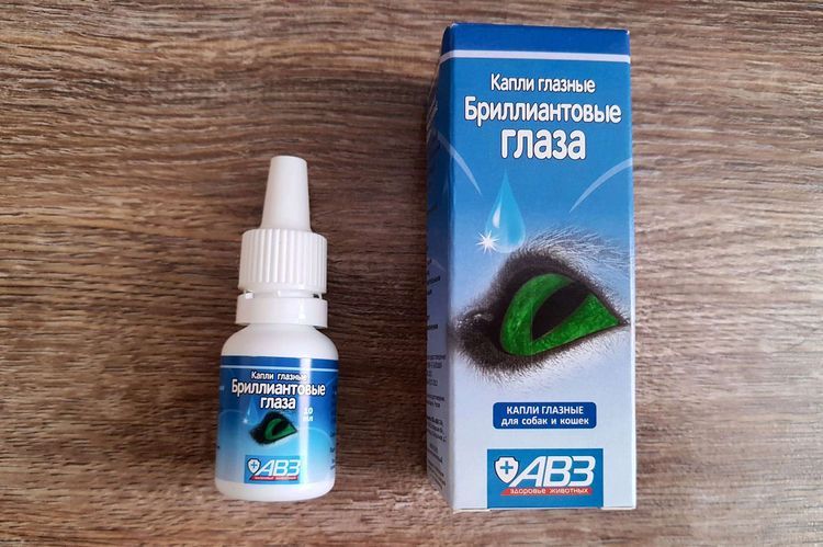 Gouttes oculaires au diamant