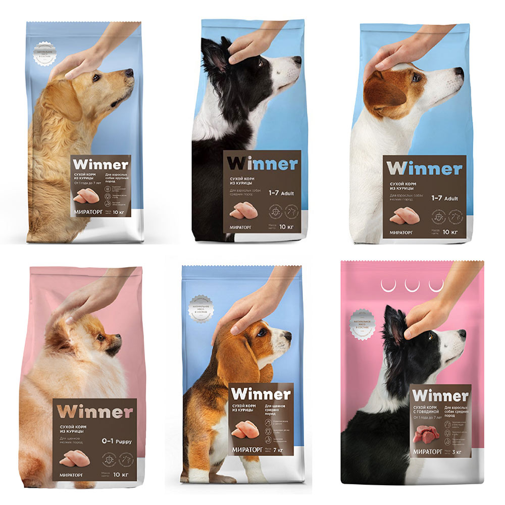 Gamme d'aliments secs pour chiens Winner