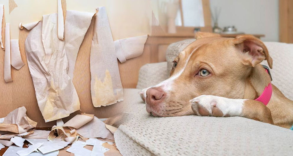 Comment empêcher un chien de déchirer le papier peint et de ronger les murs